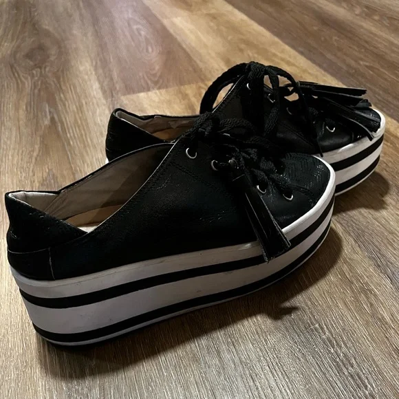 MOKAA Colombian Leather Tassels Platform Sneakers – EU 36 / US 5.5 - Picture 6 of 13